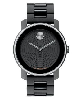 Movado Watch, Mens Swiss Bold Black TR90 Polymer Bracelet 44mm