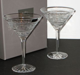 Michael Aram Jaipur Crystal Martini Glasses Set of 2 New Boxed
