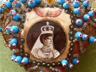 Unusual WWI 1914 1918 Period Royal George V Alexandra Sweetheart Pin