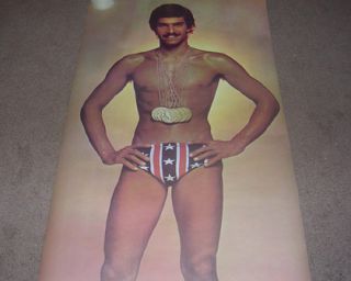 are bidding on this RARE 1972 HUGE 68x24 MARK SPITZ 7 GOLD POSTER