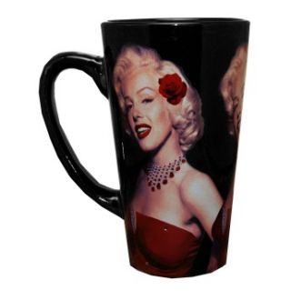 Marilyn Monroe Classic Movie Star Red Dress Ceramic Latte Mug