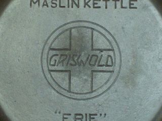 for auction is this Vintage Griswold #6 Large Slant Logo ERIE Maslin