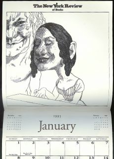 David Levine New York Review of Books 1995 Calendar