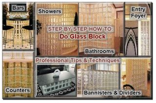 How to Lay Glass Block Wall Shower Window Construction