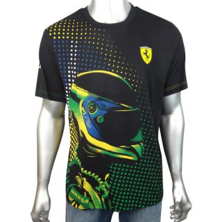 Puma Scuderia SF Ferrari Formula 1 Black Massa Motorsport Tee T Shirt