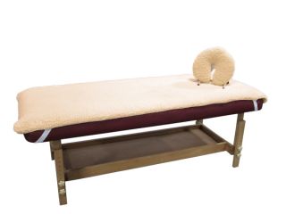 Deluxe Fleece Massage Table Cover Set   Includes Fleece Face Cradle