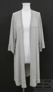 Martin Margiela Grey Silk Wool Cardigan Size M