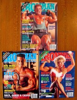 IRONMAN Magazines 1992 1993 Tonya Knight, Mike Matarazzo, Paul DeMayo