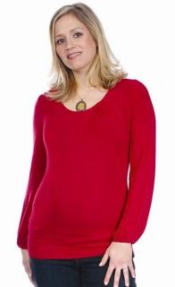 New Japanese Weekend Maternity Hug A Boo Neck Pleat Top