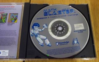 Math Blaster Mission 1 PC CD ROM Video Game Ages 6 7