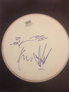 Soundgarden Signed Autograph Drumhead Full Band X4