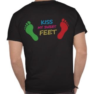 kiss feet men shirt (back)