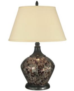 Dale Tiffany Table Lamp, Art Glass Urn