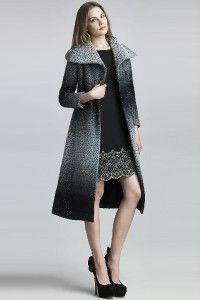 Fall New $898 Alice Olivia Mary Shimmery Coat Size XS S