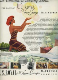 Royal Foam Sponge Mattresses Magazine Ad 1939