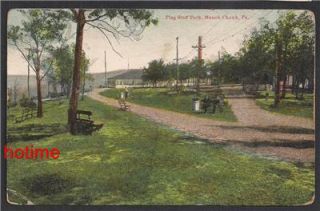 Mauch Chunk PA Flag Staff Park 1911