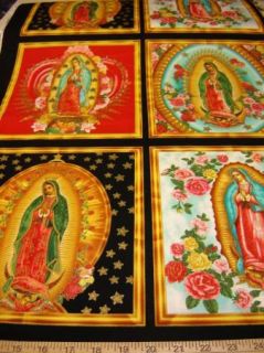 Fabric Kaufman Virgin Mother Mary of Guadalupe Mexico