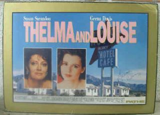 Autographed in Person Thelma Louise Poster Mounted on Cardboard