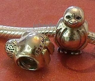 Authentic Pandora Penguin Bead Charm 925 Silver F