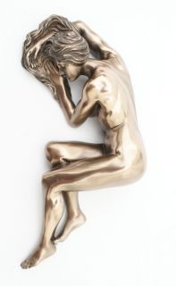 Tasteful Erotic Nude Cold Cast Bronze Naked Woman Sculpture Slumber