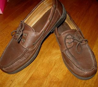 Minnetonka Loafers Boat Shoes 11 5 Brown Leather Mens 11 1 2