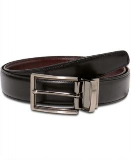 Geoffrey Beene Belts, 35mm Glazed Leather Reversible Feather Edge Belt