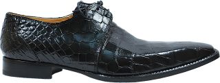Mauri 53125 Black Genuine All Over Alligator Belly Skin Shoes Sz 9 5