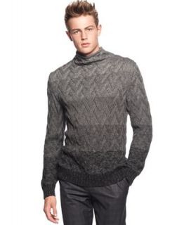 Calvin Klein Sweaters, Striped Cable Mock Neck Sweater