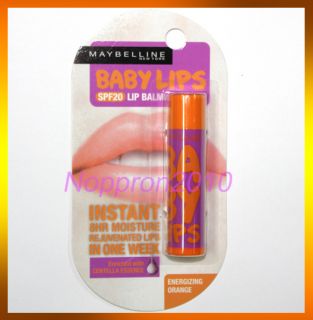 Maybelline Baby Lip SPF 20 Instant 8 Hour Moisture Energizing Orange