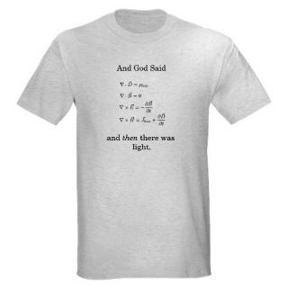 God Said Maxwells Equations Light T Shirt