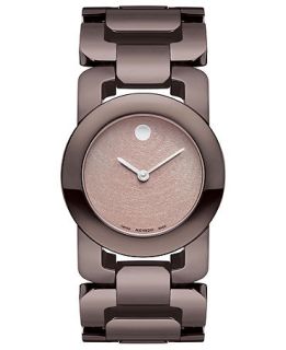 Movado Watch, Womens Swiss Luma Chocolate Brown PVD Stainless Steel