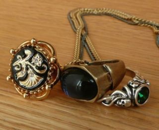 Disney Couture Pirates of Caribbean Three 3 Rings Necklace Skull New