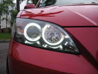 Mazda 3 Mazda3 Angel Eye Halo Light Ring CCFL Kit White Headlight M3