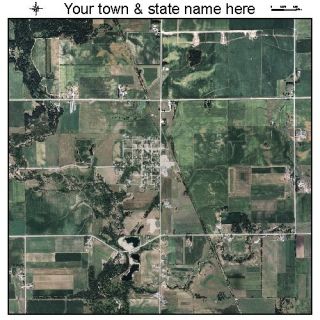 McIntire Iowa Aerial Photography Map IA Poster Print SA