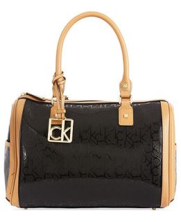 Calvin Klein Handbag, Hudson Signature Embossed Satchel   Handbags