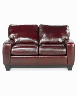 Hampton Leather Loveseat, 59W x 39D x 35H   furniture
