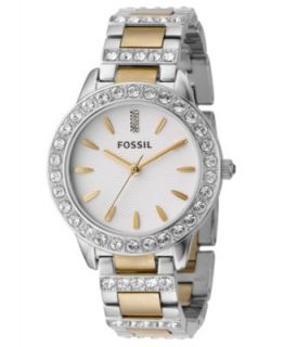 Fossil Watch, Womens Jesse Two Tone Stainless Steel Bracelet 34mm