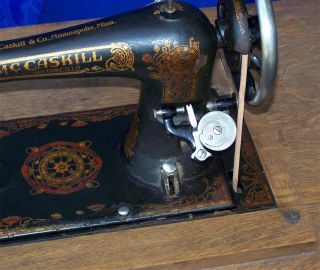 McCaskill Rotoscillo Shuttle Sewing Machine Treadle Serviced Beauty