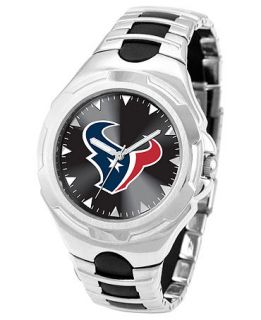 Game Time Watch, Mens Houston Texans Black Rubber and Stainless Steel
