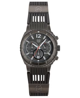 Andrew Marc Watch, Mens Chronograph Heritage Scuba Gray Ion Plated