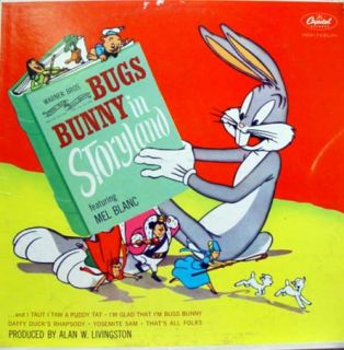 Mel Blanc Bugs Bunny in Storyland LP Vinyl J 3266 VG
