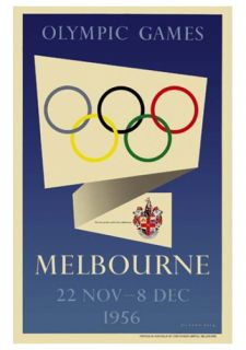 Melbourne Australia 1956 Summer Olympic Games Poster Print Import