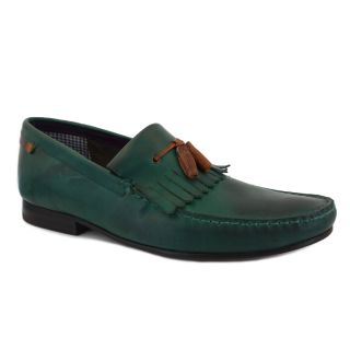 Ted Baker Tephra 3 Mens Leather Loafers Dark Green
