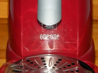 Melitta MES2 One One Single Serve Coffee Maker Red