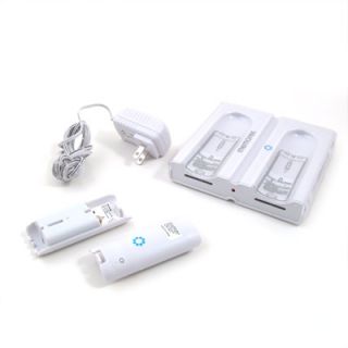 Memorex Dual Controller Charging Kit for Wii, 2 Rechargeable Battery