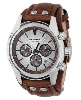 New Fossil Leather Band Chronograph Men s Watch CH2565