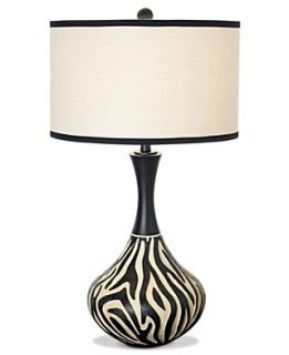 National Geographic Table Lamp, Zebra Stripe
