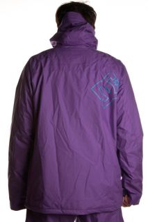 DC Mens Servo Snowboard Jacket Size L Royal Purple