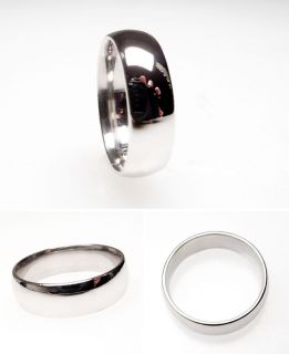 Mens Solid Platinum Wedding Band Ring Anniversary Estate Jewelry 6mm