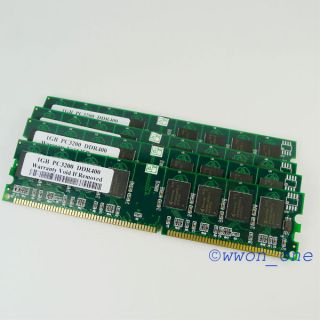 Kit 4x1GB PC3200 DDR400 400MHz 184pin DDR DIMM Desktop Memory
